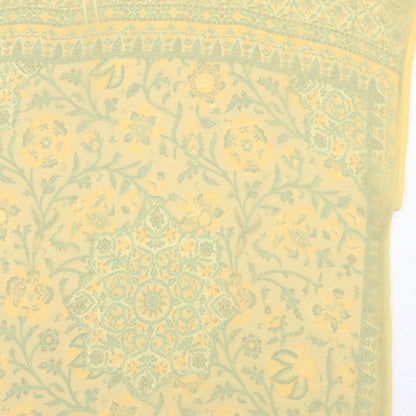 Womens UK Size M Zara Yellow Basic Blouse