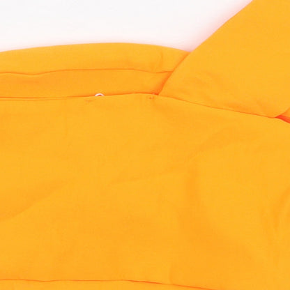 Womens UK Size M Zara Orange Cropped Blouse