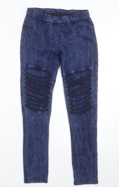 Womens UK Size 30 in Preworn Regular Fit Jegging Blue Trousers