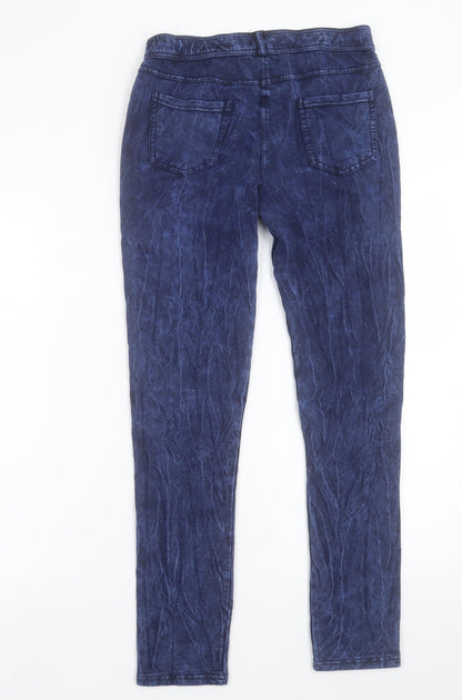 Womens UK Size 30 in Preworn Regular Fit Jegging Blue Trousers