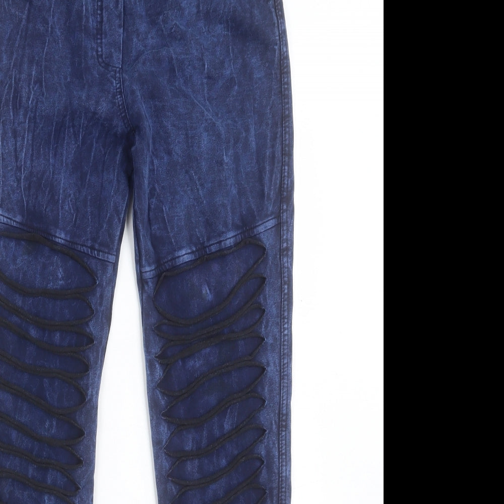 Womens UK Size 30 in Preworn Regular Fit Jegging Blue Trousers