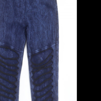 Womens UK Size 30 in Preworn Regular Fit Jegging Blue Trousers