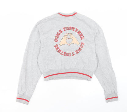 Womens UK Size 6 ASOS Grey Pullover Sweatshirt