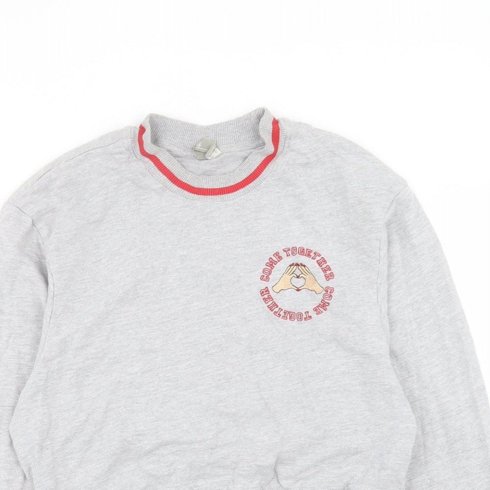 Womens UK Size 6 ASOS Grey Pullover Sweatshirt