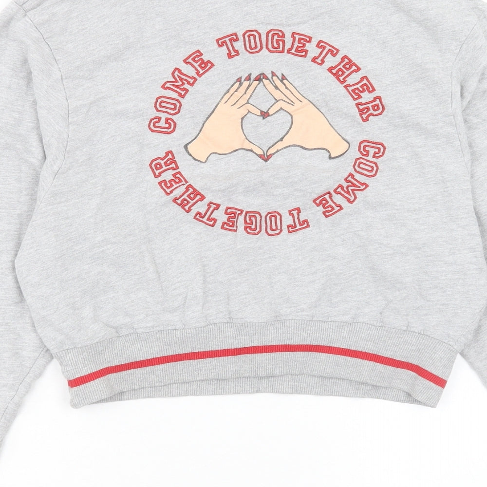 Womens UK Size 6 ASOS Grey Pullover Sweatshirt
