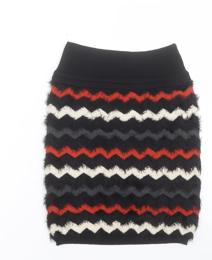 Arc-En-Ciel Womens Multicoloured Geometric Acrylic A-Line Skirt Size L - Size L/XL