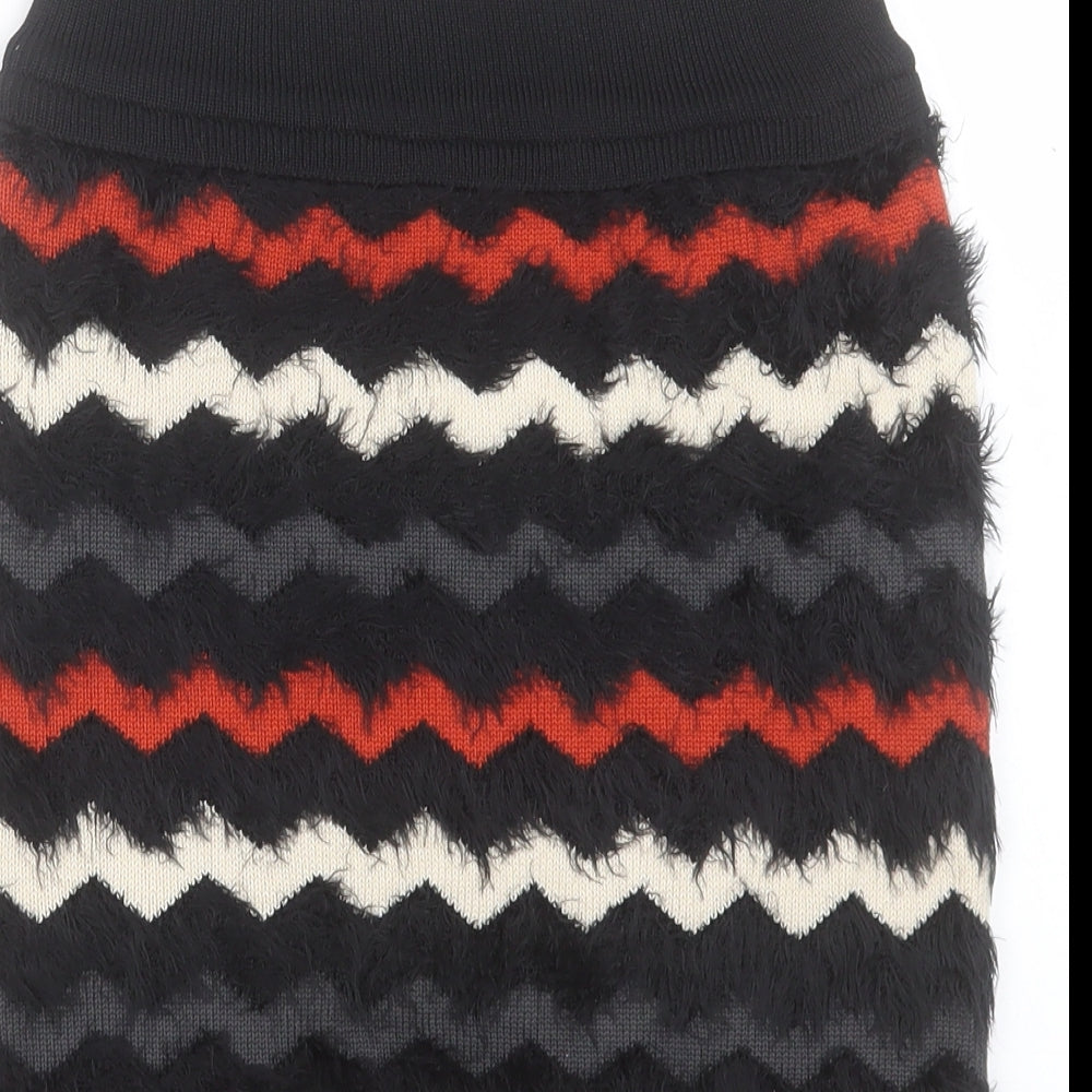 Arc-En-Ciel Womens Multicoloured Geometric Acrylic A-Line Skirt Size L - Size L/XL