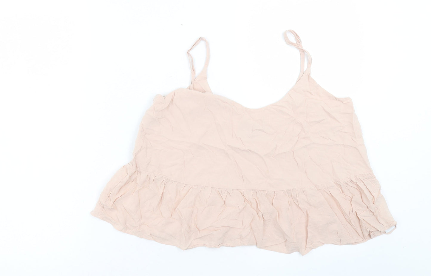 Womens UK Size 10 Topshop Pink Basic Tank