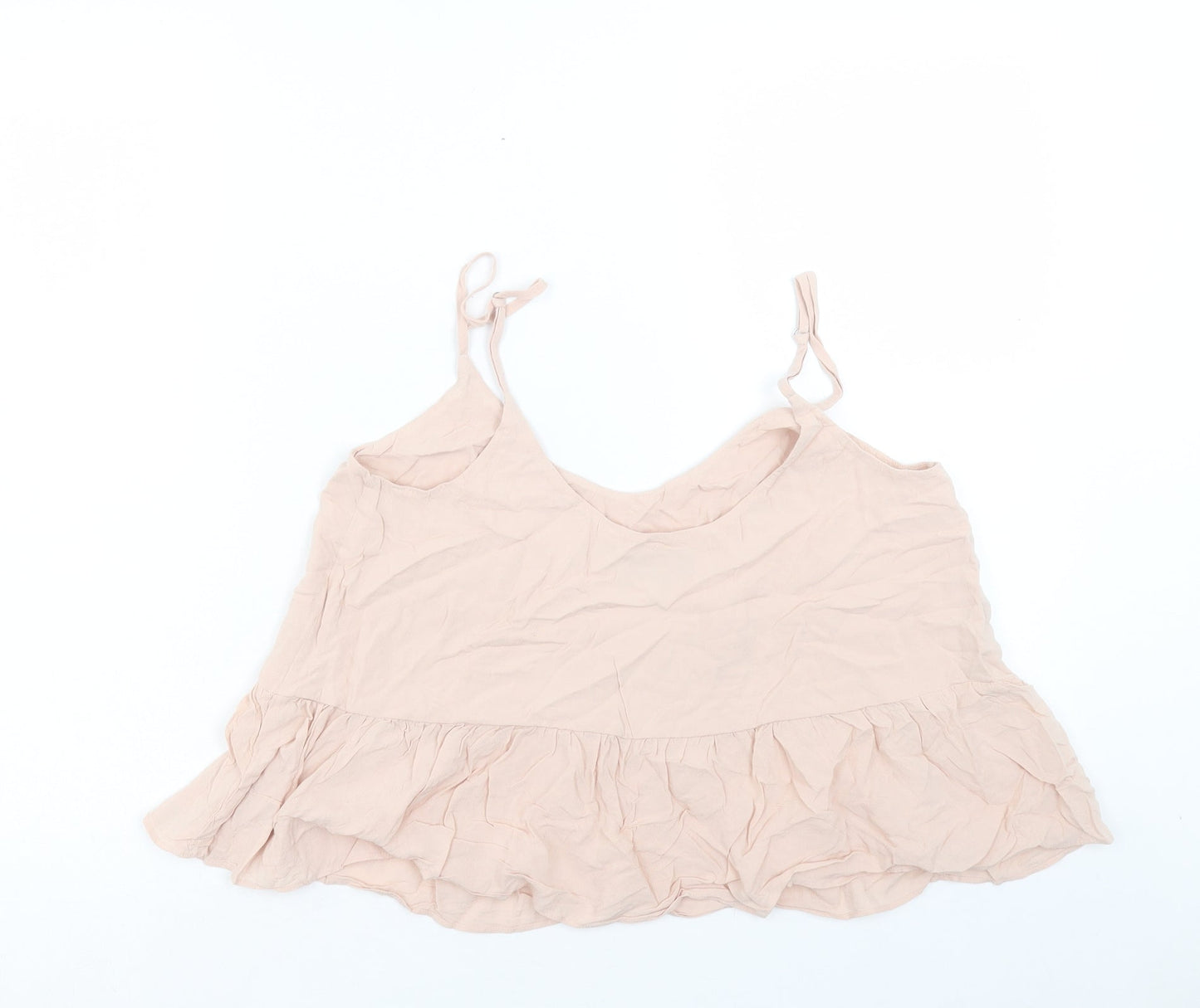 Womens UK Size 10 Topshop Pink Basic Tank