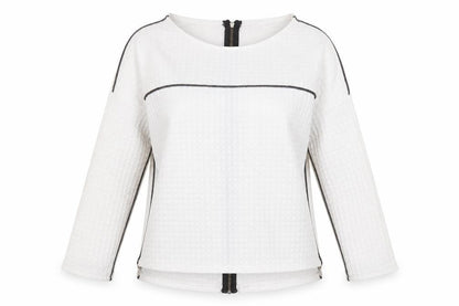 Womens UK Size 8 voyelles White Basic T-Shirt