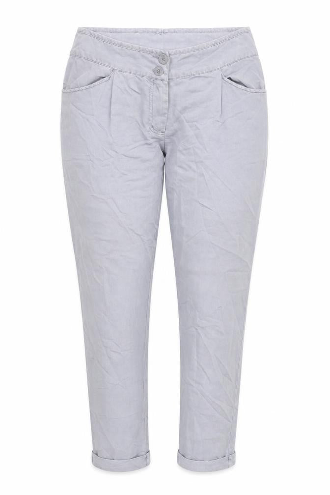 Womens UK Size 10 Warehouse Regular Fit Capri Grey Trousers
