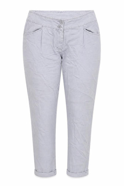 Womens UK Size 10 Warehouse Regular Fit Capri Grey Trousers