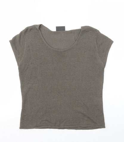 Womens UK Size 14 Alex & Co. Grey Basic T-Shirt