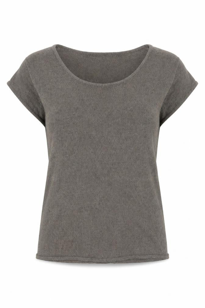 Womens UK Size 14 Alex & Co. Grey Basic T-Shirt