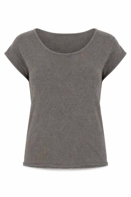 Womens UK Size 14 Alex & Co. Grey Basic T-Shirt
