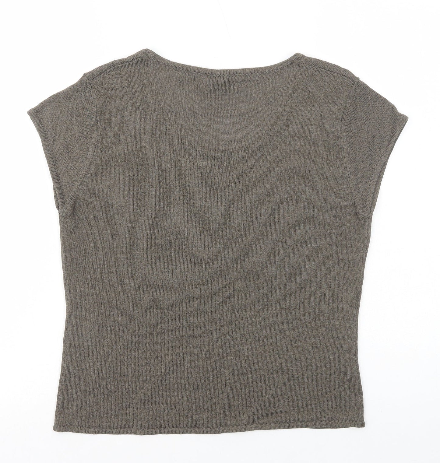 Womens UK Size 14 Alex & Co. Grey Basic T-Shirt