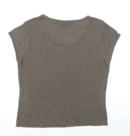 Womens UK Size 14 Alex & Co. Grey Basic T-Shirt