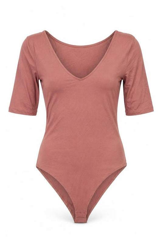 Womens UK Size S Primark One-Piece Brown Bodysuit