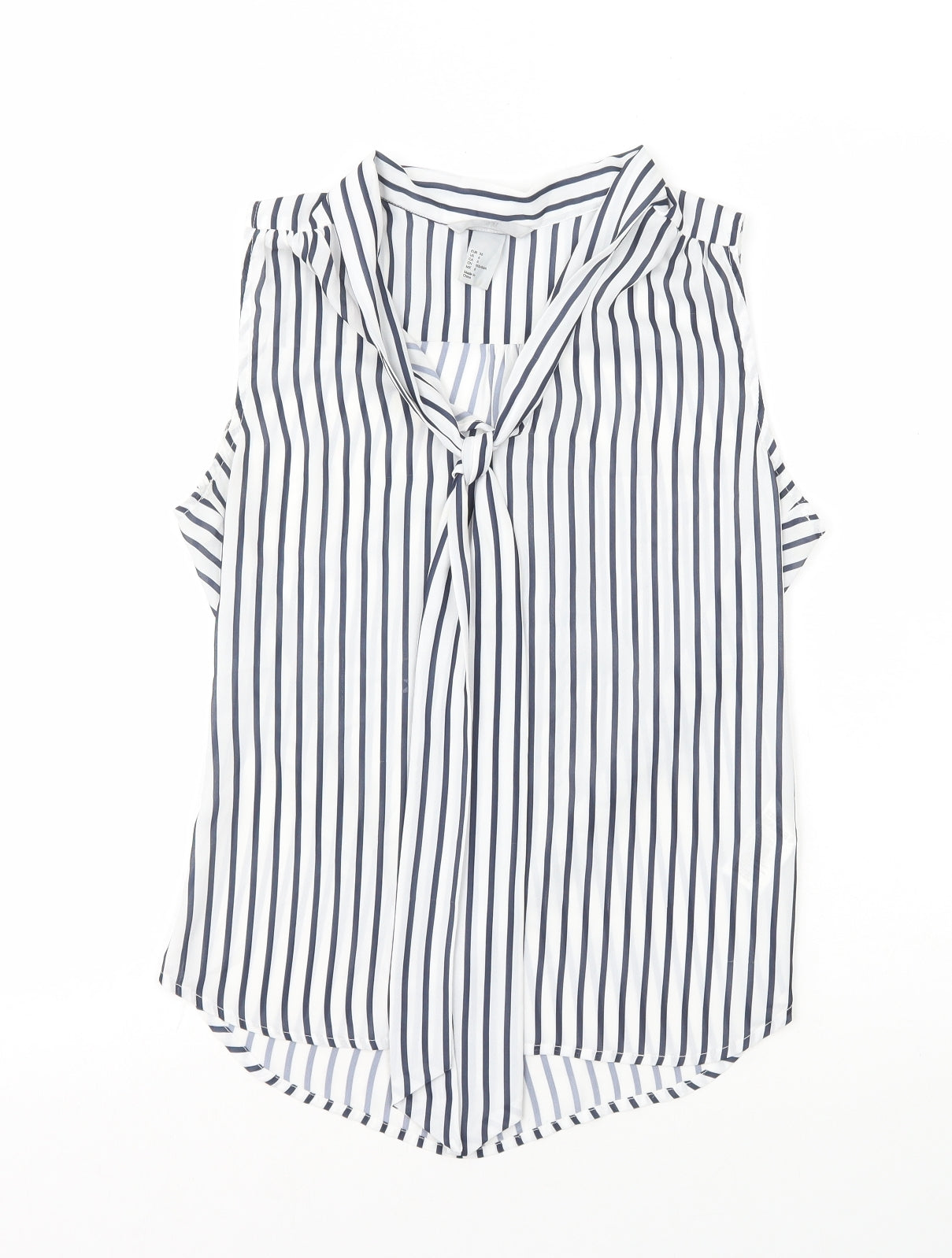 Womens UK Size 8 H&M White Basic Tank