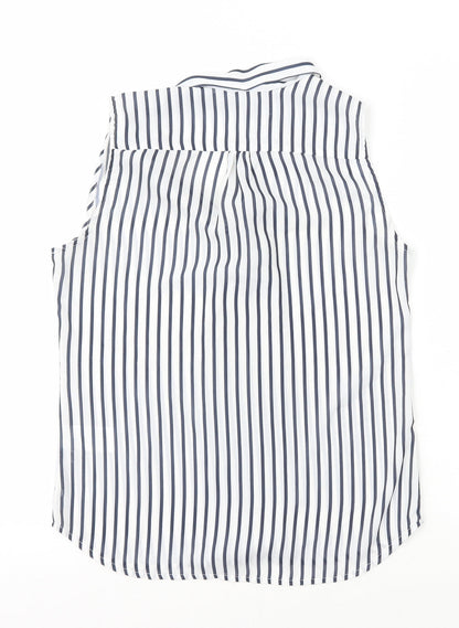 Womens UK Size 8 H&M White Basic Tank