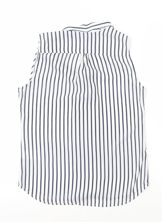 Womens UK Size 8 H&M White Basic Tank