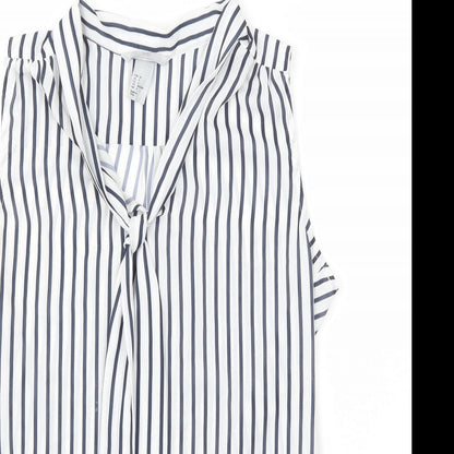 Womens UK Size 8 H&M White Basic Tank