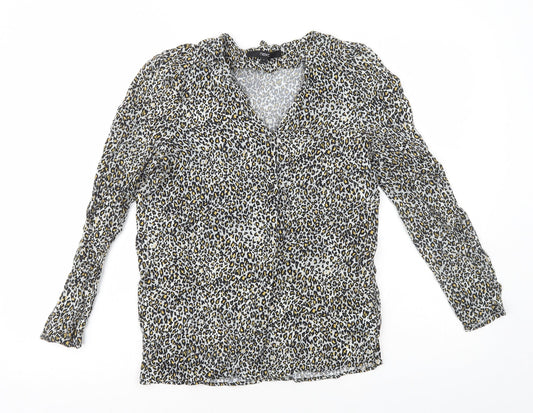 Womens UK Size 6 NEXT Multicoloured Basic Button-Up