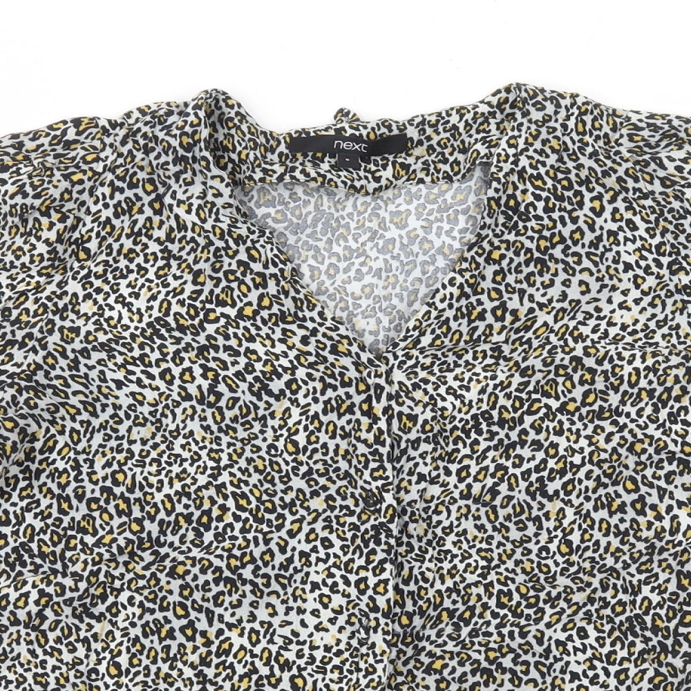 Womens UK Size 6 NEXT Multicoloured Basic Button-Up