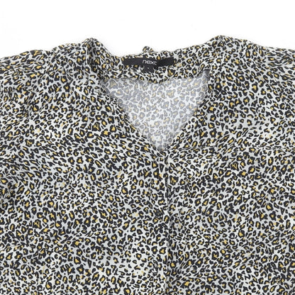 Womens UK Size 6 NEXT Multicoloured Basic Button-Up