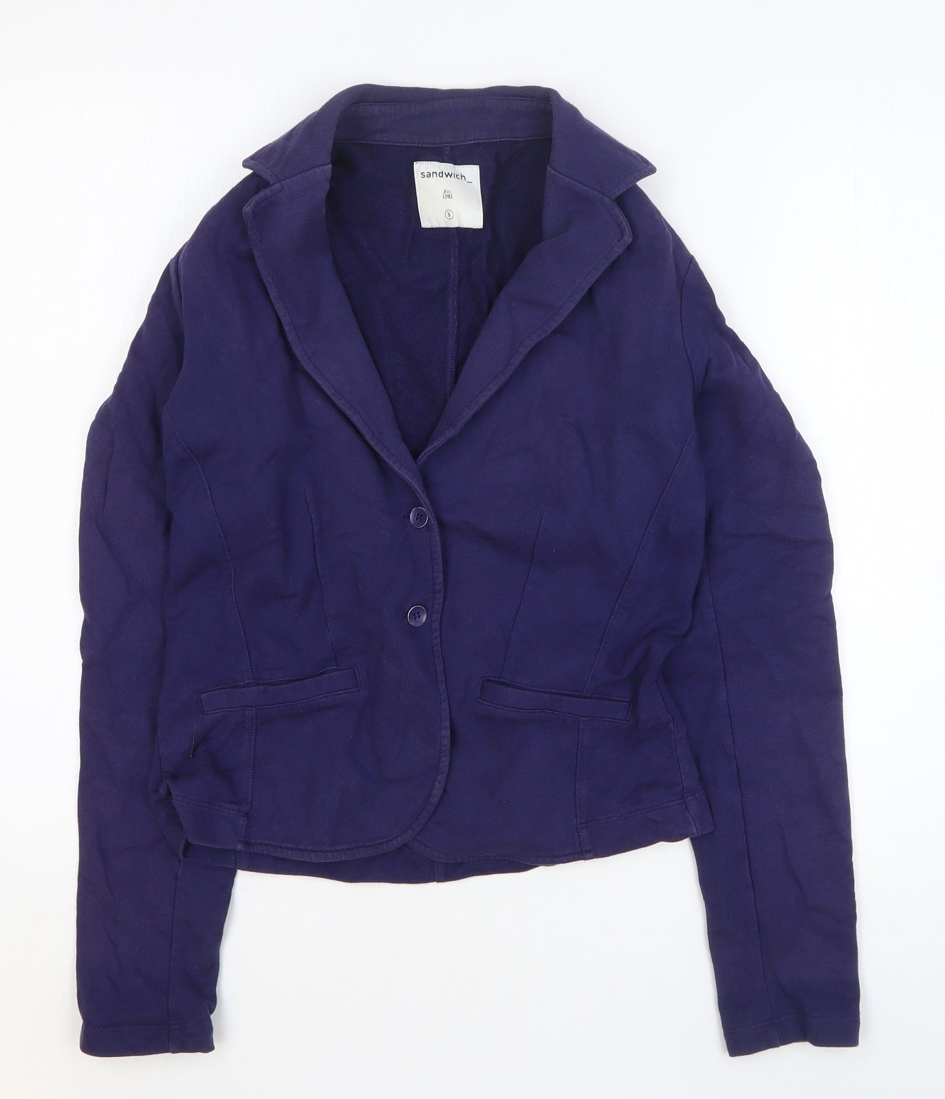Womens UK Size S Sandwich Blue Jacket