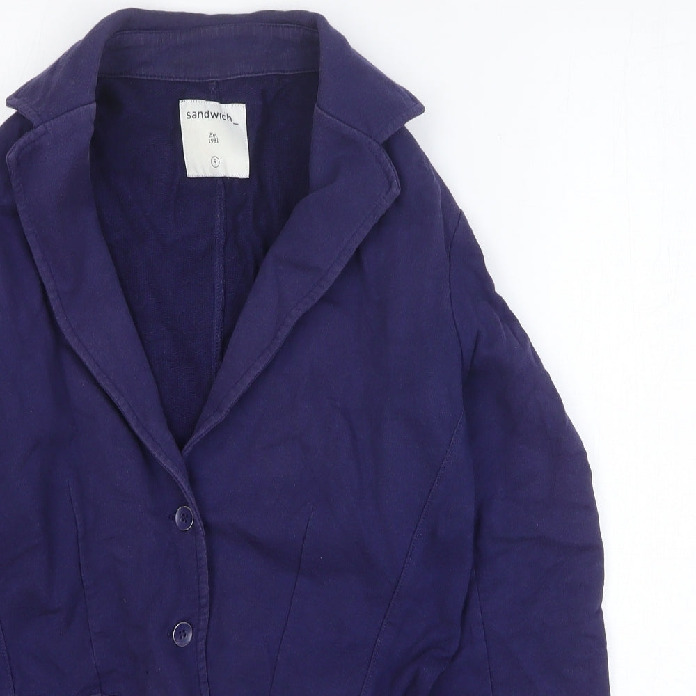 Womens UK Size S Sandwich Blue Jacket