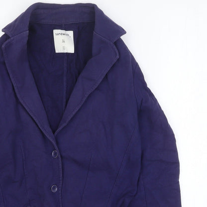 Womens UK Size S Sandwich Blue Jacket