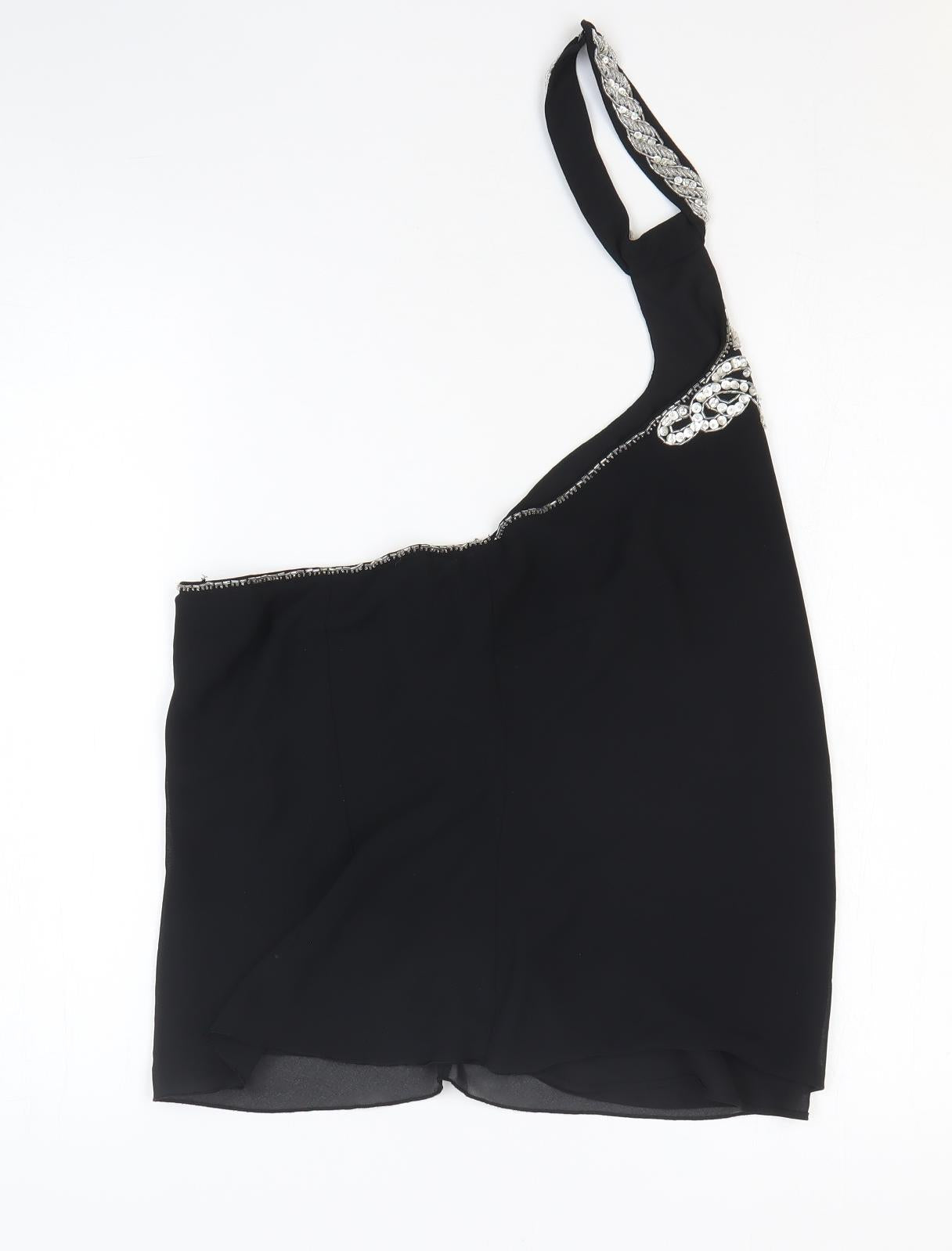 Womens UK Size 16 NEXT Black Basic T-Shirt