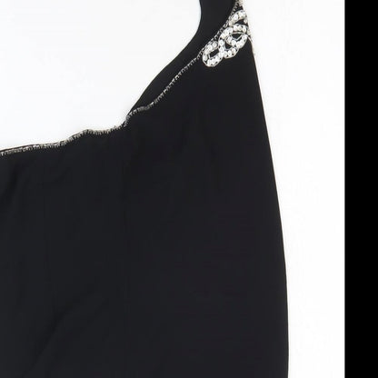 Womens UK Size 16 NEXT Black Basic T-Shirt