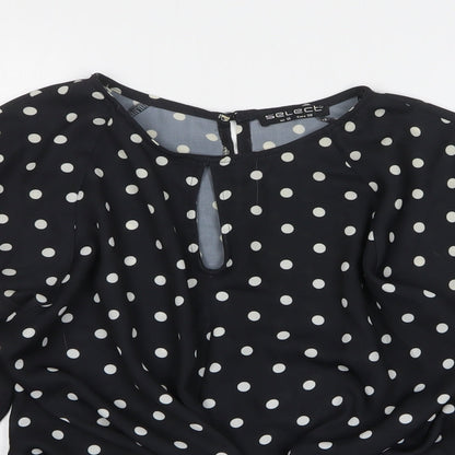Womens UK Size 10 Select Black Basic T-Shirt