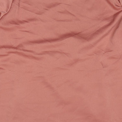 SheIn Womens Pink Polyester A-Line Size XL Scoop Neck Pullover