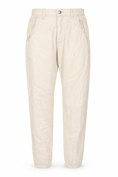 Womens UK Size 6 Stradivarius Regular Fit Chino Ivory Trousers