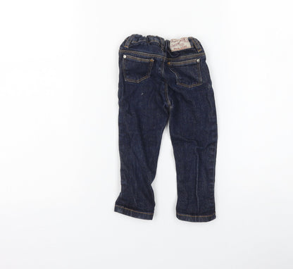 Petit Batau Boys Blue Cotton Capri Jeans Size 18 Months Pullover