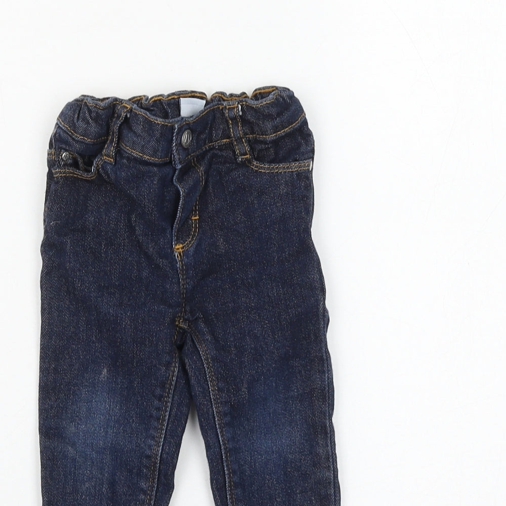 Petit Batau Boys Blue Cotton Capri Jeans Size 18 Months Pullover