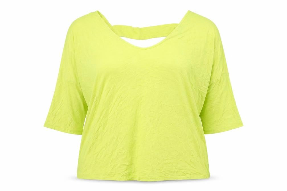 Womens UK Size 14 South Yellow Basic Blouse