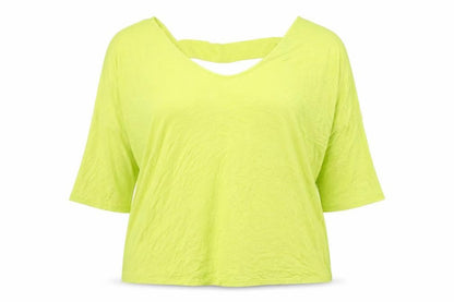 Womens UK Size 14 South Yellow Basic Blouse