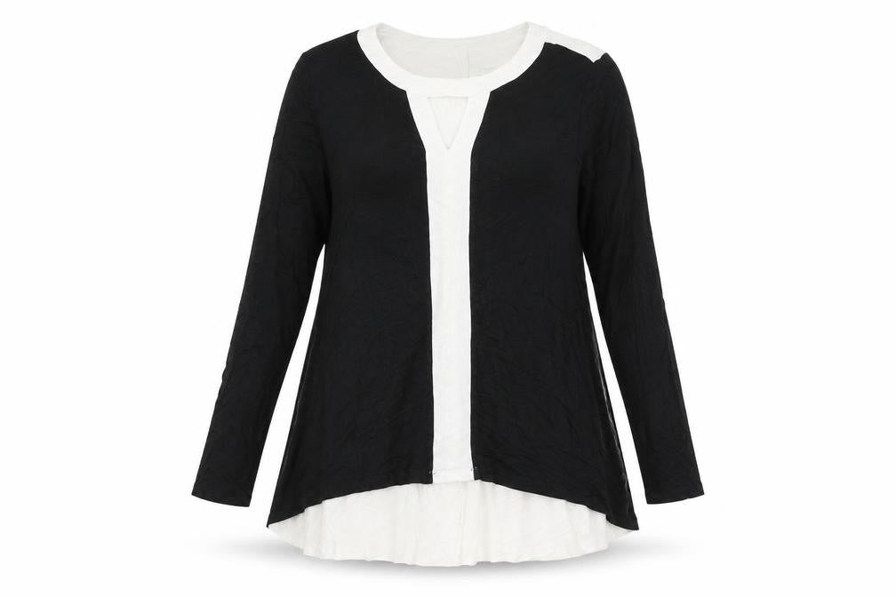 Womens UK Size L Grace Black Basic Blouse