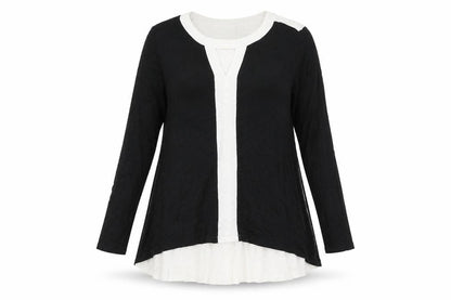 Womens UK Size L Grace Black Basic Blouse
