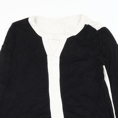 Womens UK Size L Grace Black Basic Blouse