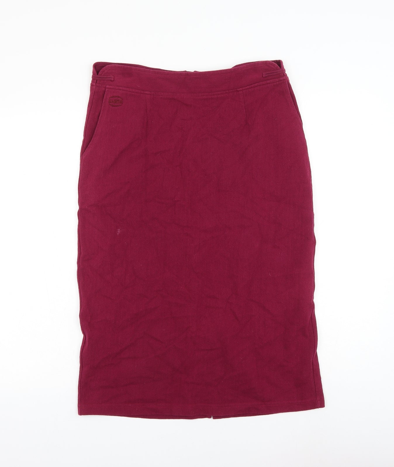 Carth Womens Purple Cotton Straight & Pencil Skirt Size 32 in Zip