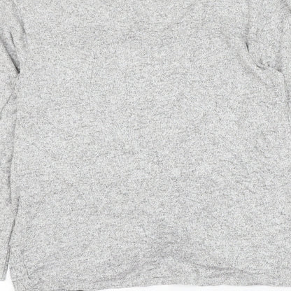 George Womens Grey Round Neck Viscose Pullover Jumper Size S - Knot Front