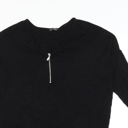 Womens UK Size 10 Select Black Basic Blouse
