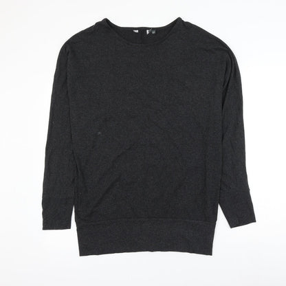 Womens UK Size 12 Preworn Grey Pullover Jumper