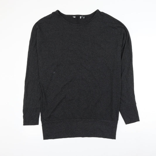 Womens UK Size 12 Preworn Grey Pullover Jumper