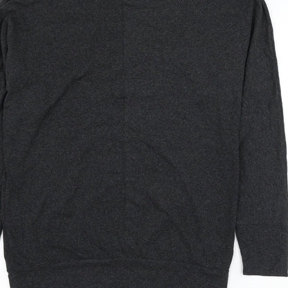 Womens UK Size 12 Preworn Grey Pullover Jumper